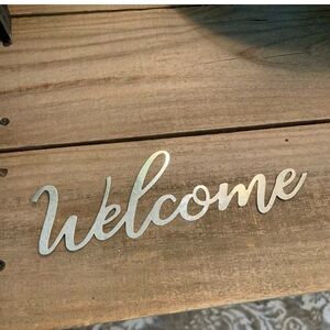 Welcome Metal Sign~Wall Art~farmhouse~boho~home decor~cottagecore~granny decor